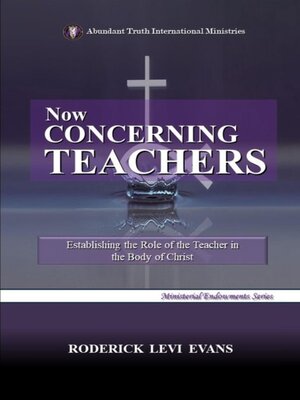 cover image of Now Concerning Teachers